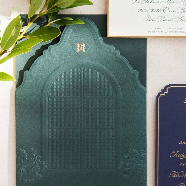 Presentation is everything and can be both functional and beautiful. This elaborately embossed pocket was designed to re...